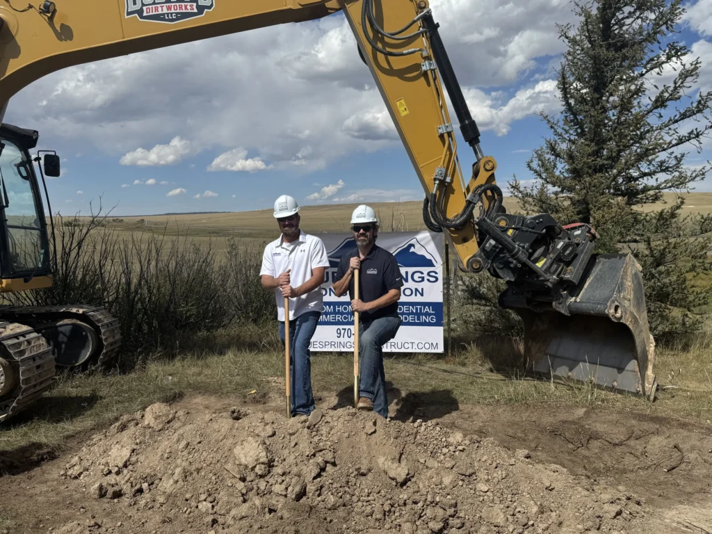 Blue Springs Construction breaking ground on a custom home in Northern Colorado