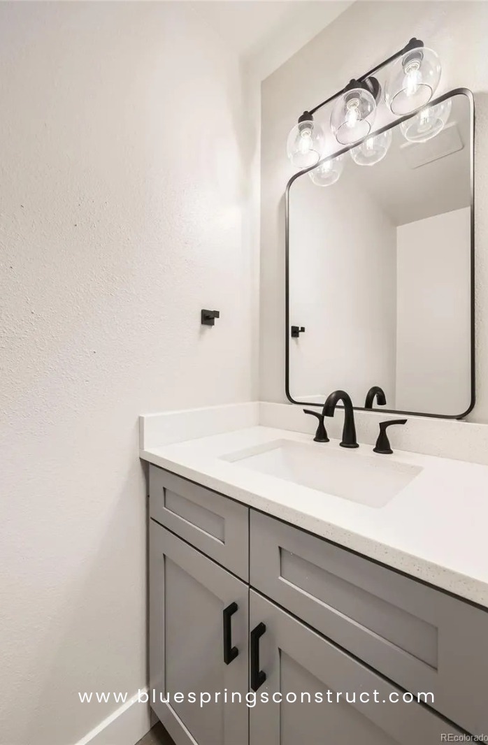 Full bathroom renovation in Northern Colorado by Blue Springs Construction