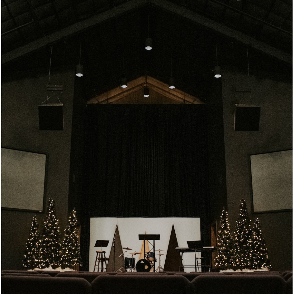 Generations Church Windsor campus auditorium after renovation by Blue Springs Construction